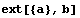 ext[{a}, b]