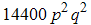 14400 p^2 q^2